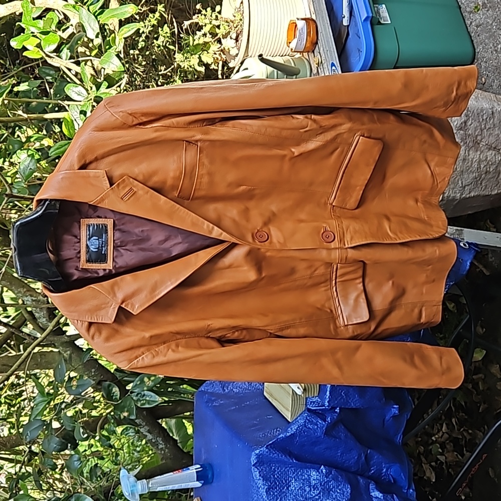 NWOT LEATHER BLAZER